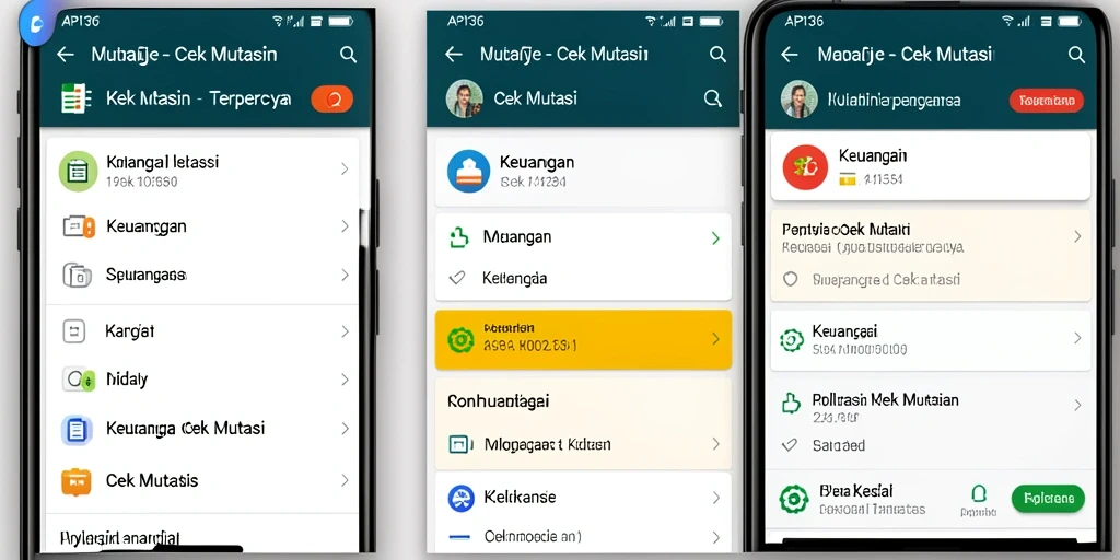 Tampilan antarmuka API36 untuk cek mutasi transaksi keuangan.