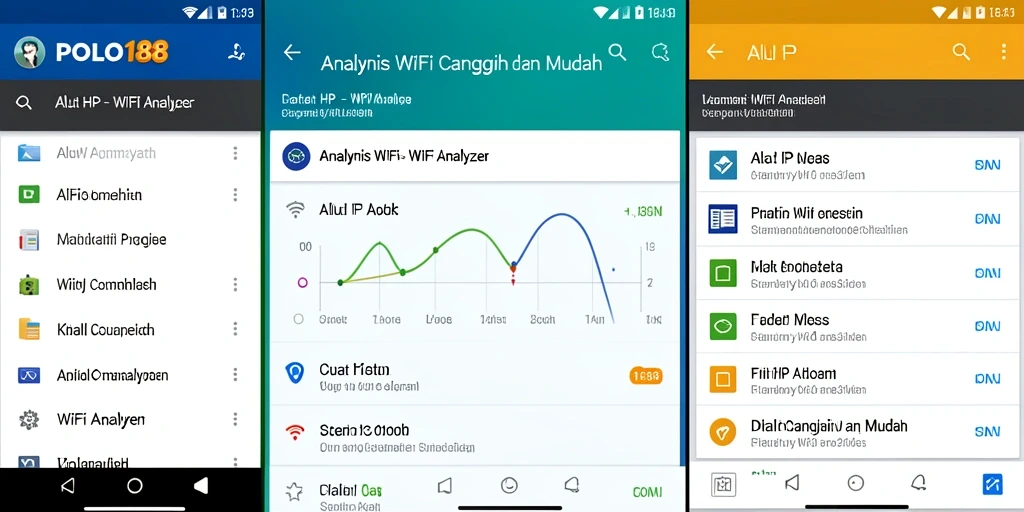 Antarmuka pengguna POLO188 menampilkan analisis jaringan WiFi secara detail.
