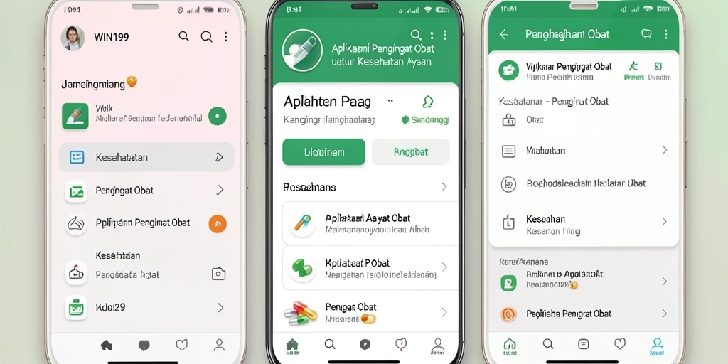 Antarmuka aplikasi WIN199 yang informatif dan mudah digunakan.