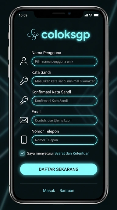 Cara Mudah Daftar Akun Baru coloksgp untuk Pengguna Android